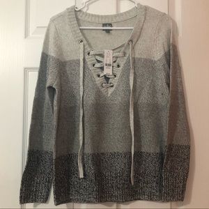 Grey & black sweater